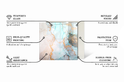 Glasskiva framför öppen spis rektangulär Blombukett i detalj
