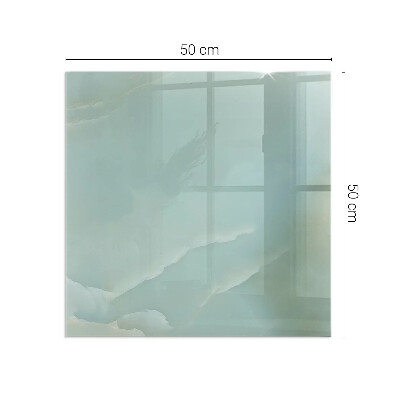 Glasskiva under kamin rektangulär Delikat marmormönster