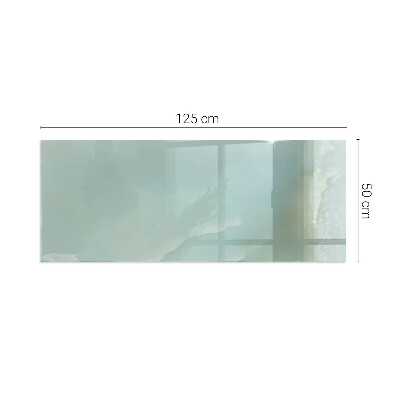 Glasskiva under kamin rektangulär Delikat marmormönster