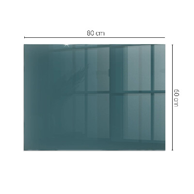 Glasskiva under kamin rektangulär Havsfärg