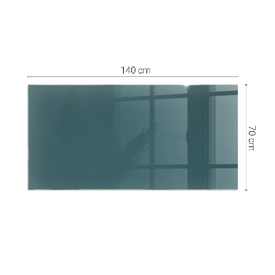 Glasskiva under kamin rektangulär Havsfärg