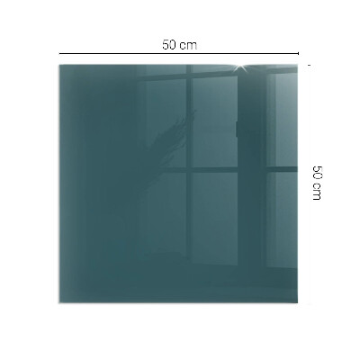 Glasskiva under kamin rektangulär Havsfärg