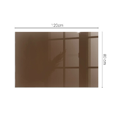 Glasskiva under kamin rektangulär Färg Brun