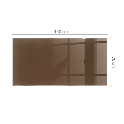 Glasskiva under kamin rektangulär Färg Brun