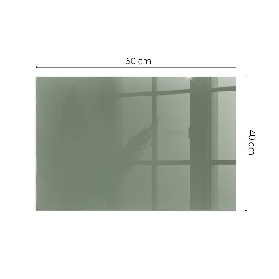 Glasskiva under kamin rektangulär Färg Oliv