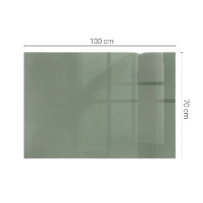 Glasskiva under kamin rektangulär Färg Oliv