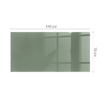 Glasskiva under kamin rektangulär Färg Oliv