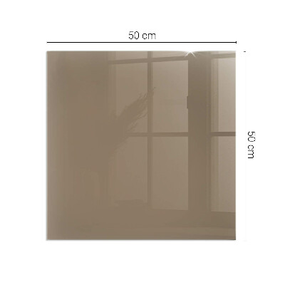 Glasskiva under kamin rektangulär Färg Brun