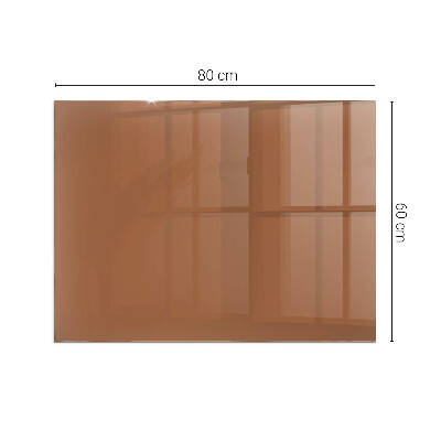Glasskiva under kamin rektangulär Färg Brun