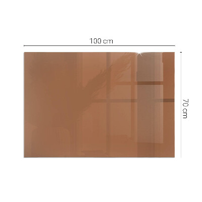 Glasskiva under kamin rektangulär Färg Brun