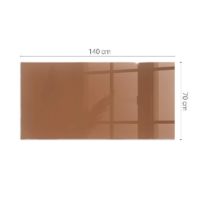 Glasskiva under kamin rektangulär Färg Brun