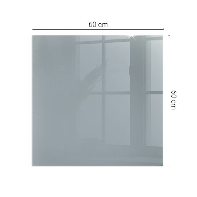 Glasskiva framför öppen spis rektangulär Färg Grå
