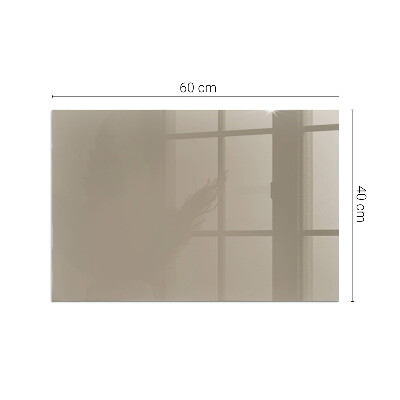Glasskiva under kamin rektangulär Färg Brun
