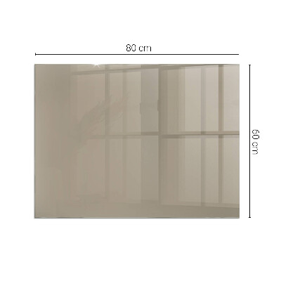 Glasskiva under kamin rektangulär Färg Brun