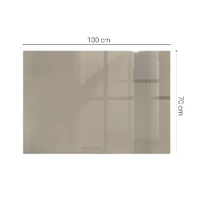 Glasskiva under kamin rektangulär Färg Brun