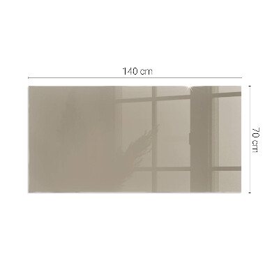 Glasskiva under kamin rektangulär Färg Brun