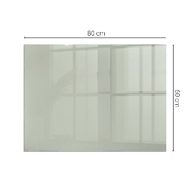 Glasskiva under kamin rektangulär Färg Grågrön