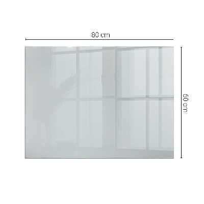 Glasskiva under kamin rektangulär Färg Grå