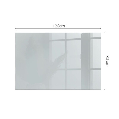 Glasskiva under kamin rektangulär Färg Grå