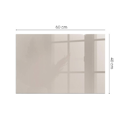 Glasskiva under kamin rektangulär Färg Ljusbrun