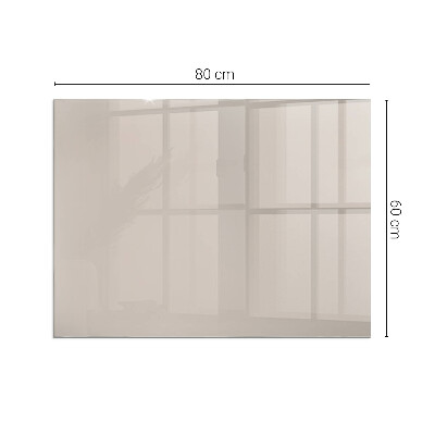 Glasskiva under kamin rektangulär Färg Ljusbrun