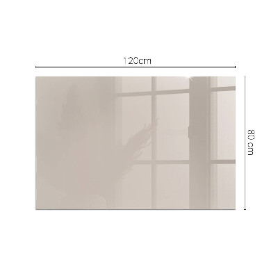 Glasskiva under kamin rektangulär Färg Ljusbrun