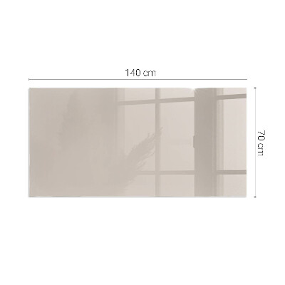 Glasskiva under kamin rektangulär Färg Ljusbrun