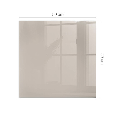 Glasskiva under kamin rektangulär Färg Ljusbrun