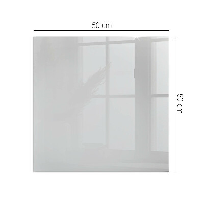 Glasskiva under kamin rektangulär Färg Grå