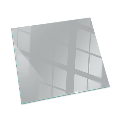 Glasskiva under kamin rektangulär Färg Ljusgrå