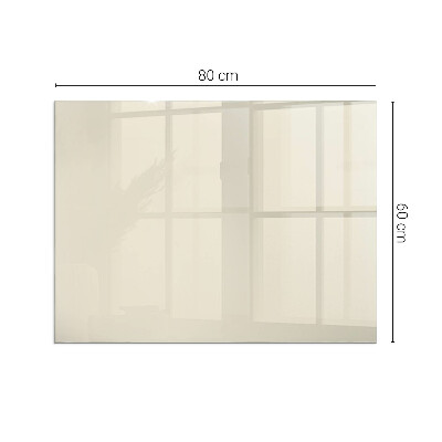 Glasskiva framför öppen spis rektangulär Färg Beige