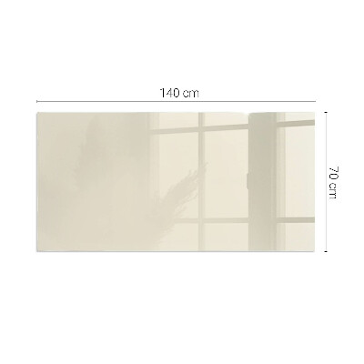 Glasskiva framför öppen spis rektangulär Färg Beige