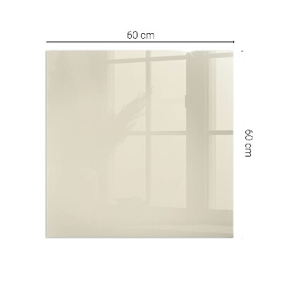 Glasskiva framför öppen spis rektangulär Färg Beige