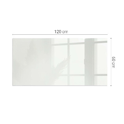 Glasskiva framför öppen spis rektangulär Färg Elfenben