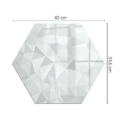 Golvskydd till eldstäder hexagonal Geometrisk abstraktion i former