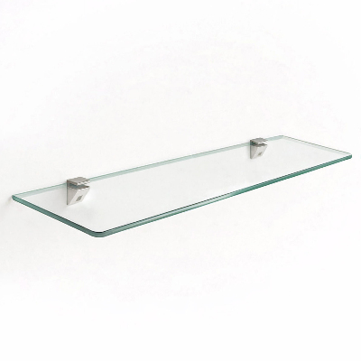 Glashylla för badrum transparent