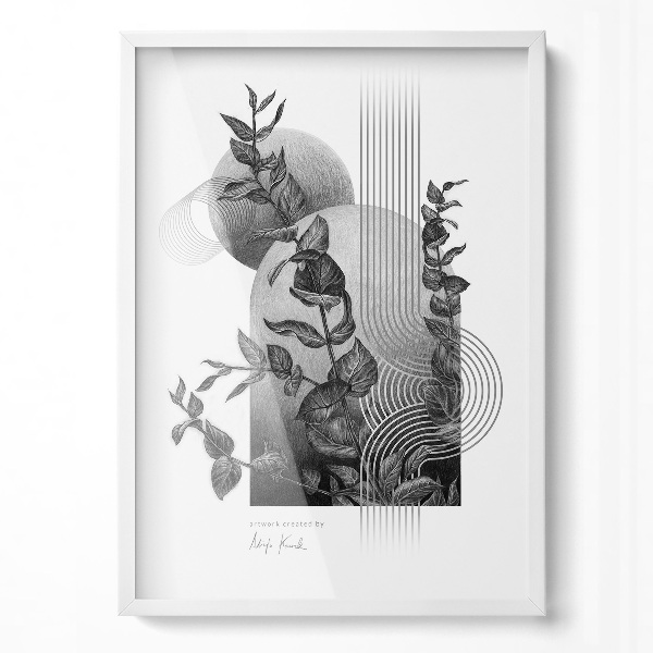 Tavelram vit 50x70 cm