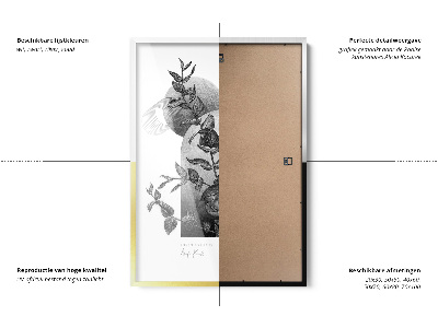 Tavelram vit 50x70 cm