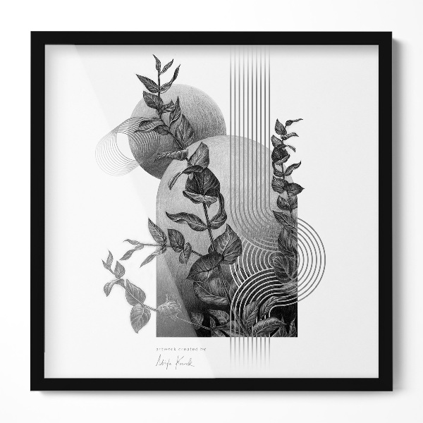 Tavelram för posters svart 50x50 cm