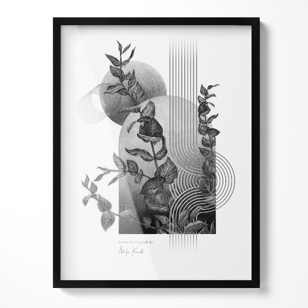 Tavelram för posters svart 60x80 cm