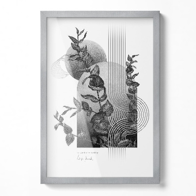 Tavelram för posters silverfärgad 40x60 cm