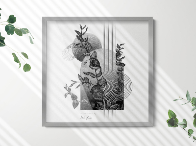 Affischram silverfärgad 50x50 cm