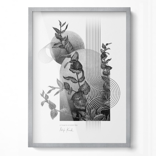 Tavelram silverfärgad 50x70 cm