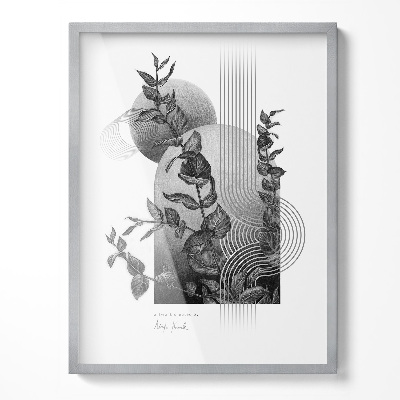 Affischram silverfärgad 60x80 cm