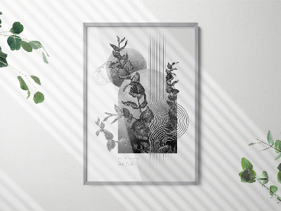 Tavelram för posters silverfärgad 70x100 cm