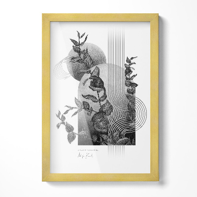 Affischram guldfärgad 20x30 cm