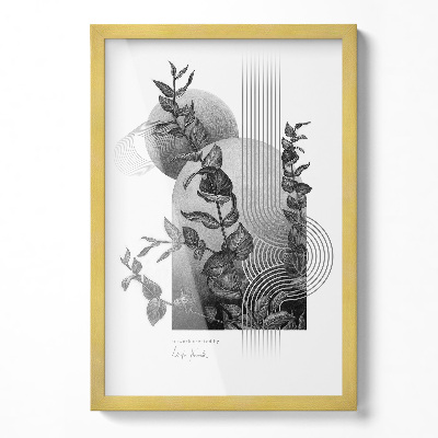 Tavelram för posters guldfärgad 40x60 cm