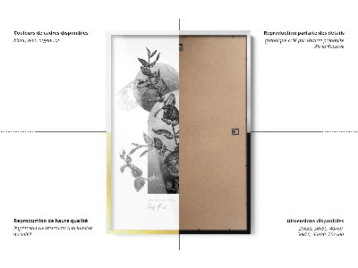 Tavelram för posters guldfärgad 40x60 cm