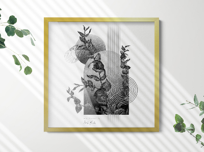 Tavelram guldfärgad 50x50 cm