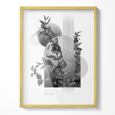 Tavelram guldfärgad 60x80 cm